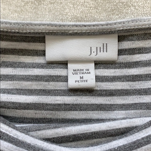 J. JILL Long Sleeve Striped Casual Shift Dress - Picture 5 of 14